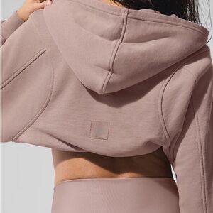 ALO Yoga Taupe Sweet Escape Cropped Jacket